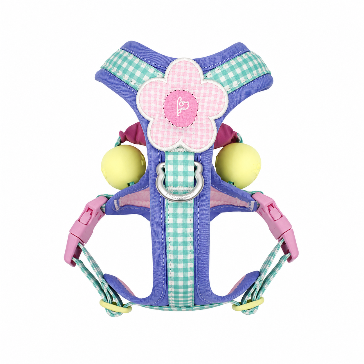 Vintage Gingham Escape-Proof Dog Harness