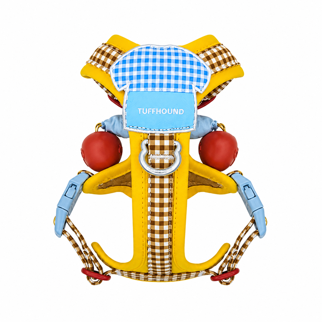 Vintage Gingham Escape-Proof Dog Harness